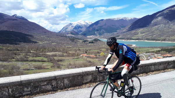 On the road with bike and skis, for a good cause. By Michele Maggioni