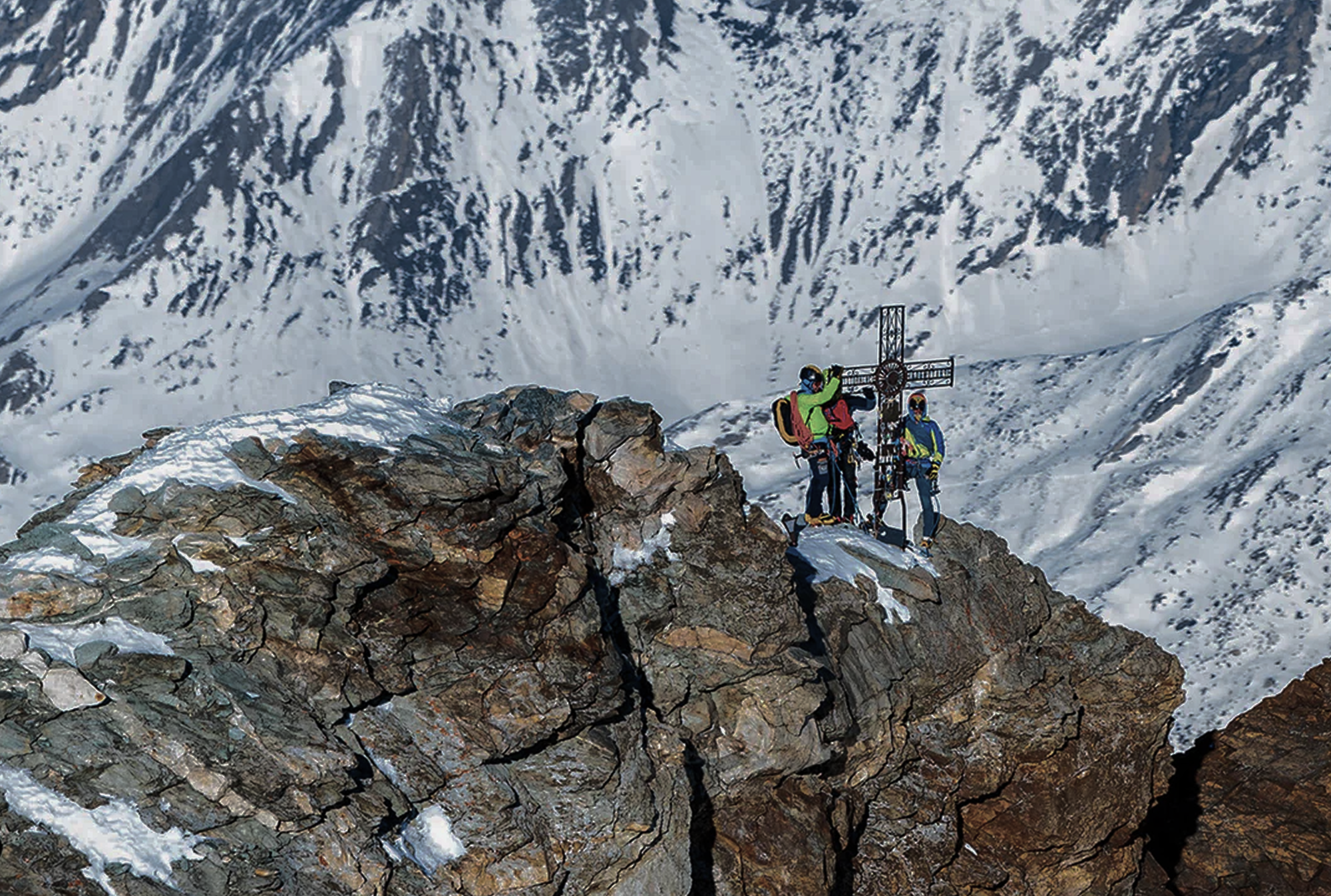 First Winter Ascent of ‘Padre Pio Prega Per Noi and Echelle Ver le Ciel’ - Matterhorn by François Cazzanelli and team