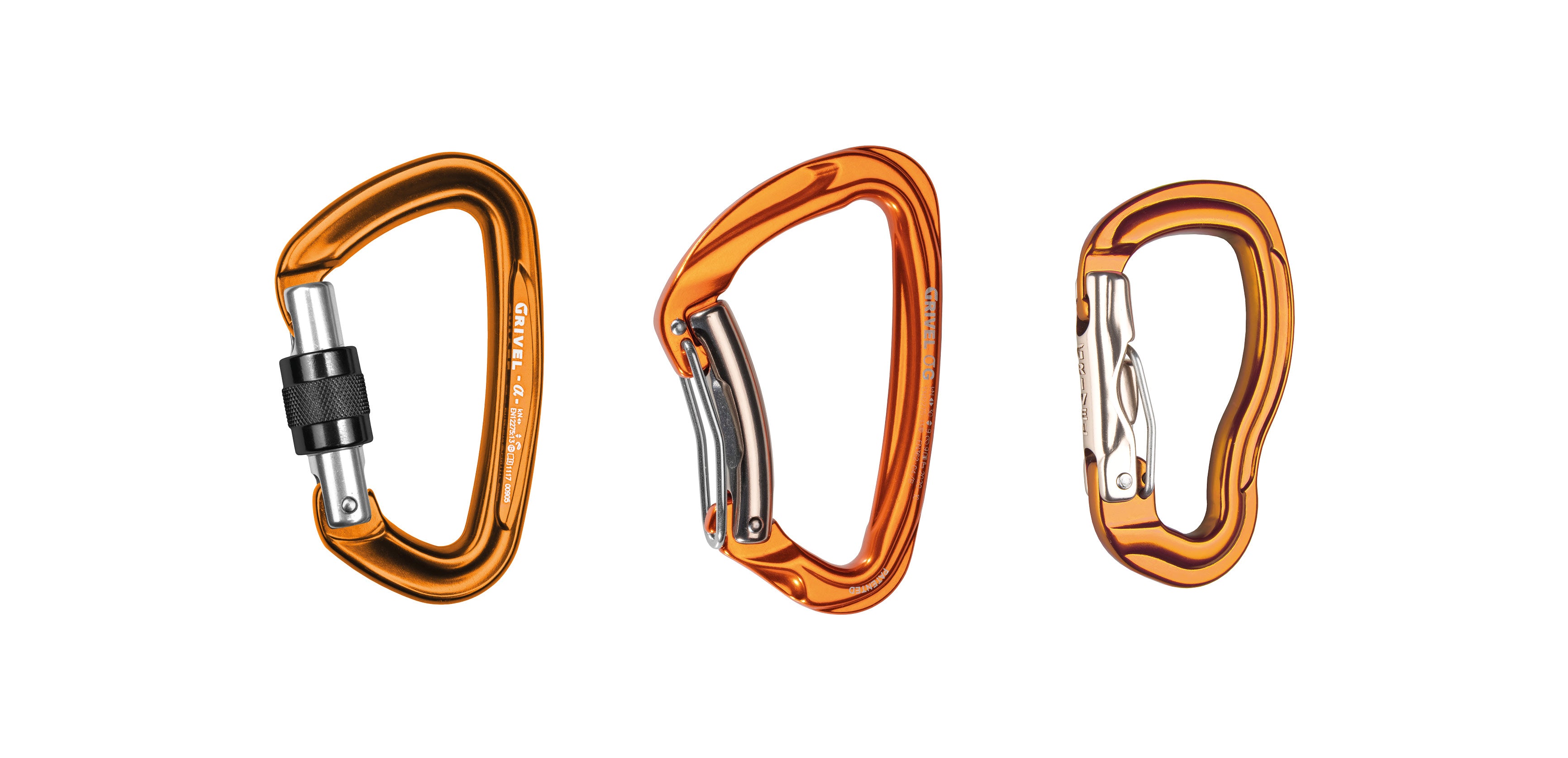 Medium asymmetric carabiners