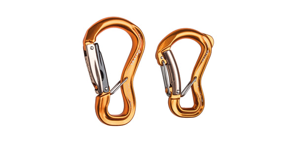 Carabiners to be used at the waist to belay with a device (tube, gri-gri etc.)
