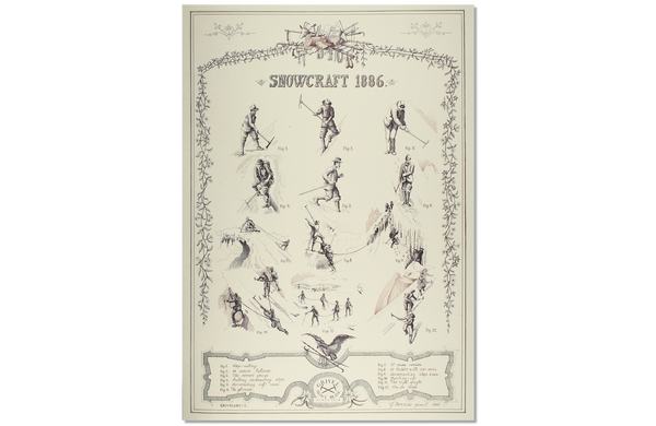 Lithographic print: Snowcraft 1886