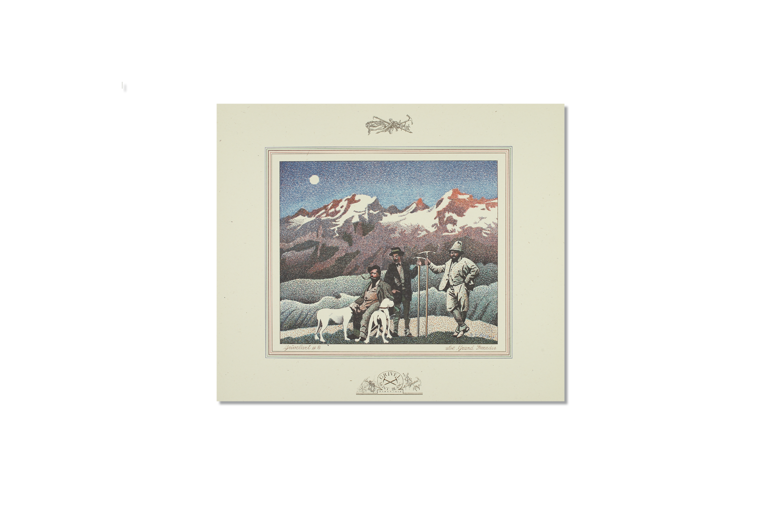 Lithographic print: Gran Paradiso