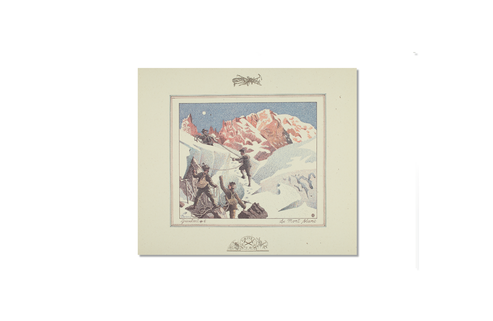 Lithographic print: Mont Blanc