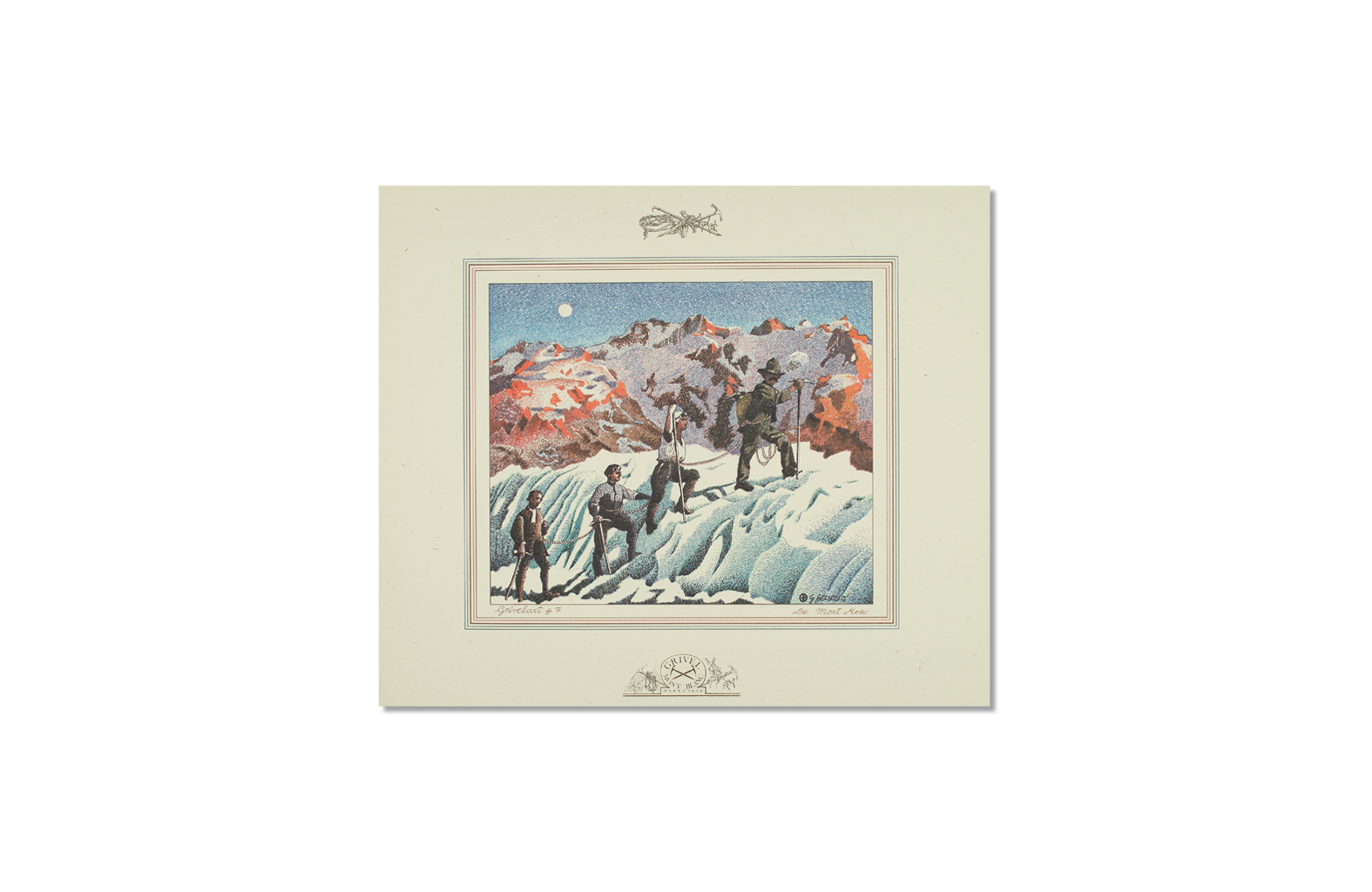 Lithographic print: Monte Rosa